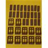 Krea Modellismo Finestre rettangolari + persiane - Ho -1/87 Stile Italiano pz. 36 - Krea