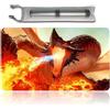Four leaves Ancient Hellkite- MTG - Tappetini da gioco + custodia impermeabile gratuita, MTG Playmate Table Mat, dimensioni 60 x 35 cm, MTG Mouse Pad compatibile con MTG TCG CCG RPG