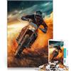 AITEXI Puzzle da 1000 pezzi per adulti Moto da enduro e motocross Allena il tuo cervello e le tue mani Adatto per la decorazione del desktop 38x26cm