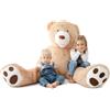 MKS Orso Peluche Gigante 160 cm con Rivestimento Lavabile Zip Duratura | Pupazzo Grande, Regalo Perfetto per Tutte le Occasioni, Orsacchiotto e San Valentino