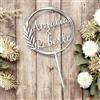 Butterfly Store Cake Topper Personalizzato Nomi in Legno - Elegante Boho, Decorazione per Torta Matrimonio, Anniversario, Promessa Matrimonio, Evento Speciale - Artigianale e su Misura
