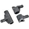 EHxCUF di sterzo per automodelli RC compatibile con parti 8381-604 8135 8384 8383 1/8