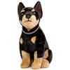 PuffPurrs Doppio Pane Realistico Doberman Cane Peluche - Simulazione 30,5 cm in piedi Doberman Nobel Pet Cane Animale Domestico Collezione Regalo di Peluche Unico per Bambini, Compleanno, Decorazione