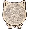 TocaFeank Puzzle a forma gatto | Puzzle in legno a forma gatto colorato Morandi 135 pezzi | Puzzles con pezzi gatti con cornice adorabili contorni gattini | Puzzles animali unici per adulti e adolescenti