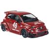 YLQERZ Auto Classica In Lega 1:64 Per LB-WORKS X Abas Works ABARTH 595 Modello Di Auto Da Collezione In Lega Rossa Decorativi Da Collezione