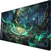 ymyukop Riftbound TCG Playmat 24x14 pollici con marcatura a zona design non ufficiale inclusa custodia per giochi da tavolo Playmat (Circolo Arcano della Foresta)
