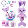Pets Alive Furmaids di ZURU Sirena di peluche con luci interattive per bambine (Purple Bunny)