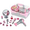 Theo Klein 5862 Valigetta del Parrucchiere Braun, con asciugacapelli a batterie, Numerosi Accessori per Acconciature e Styling, Giocattolo per Bambini a Partire dai Tre Anni di età