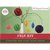 Simply MAKE Set di accessori natalizi in feltro a nido d'ape, ideale per principianti ed esperti, ottimo regalo per adulti e bambini più grandi