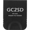 LIZEALUCKY Lettore di schede GC2SD Adattatore per scheda di memoria micro per console di gioco portatile per GC Plug and Play (Black)
