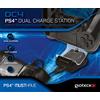 Gioteck DC4PS4-11-MU Dual Charge Station - Stazione di ricarica con due possibilità di collegamento, per Ps4, colore: Nero
