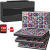 fivtek Switch Game Case per Nintendo Switch 2/Switch/OLED/Lite, custodia magnetica Switch-2 con 120 cartucce e 240 slot per schede Micro SD, organizer portatile da viaggio per carte da gioco