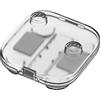 HTU Custodia trasparente Switch 2 Scatola portaoggetti per gamepad (Bianco B) (B Bianco)
