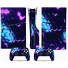 LNMLRBXEXZ Compatibile Con Adesivi Skin Per PS5 Slim Skin Disc Edition & Per Digital Console Controller Vinyl Cover Skins Wraps Scratch Resistant Compatible 23808 Avvolgimento(Disc Version)