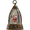 Generico Lanterna Globo Di Neve - Resina ABS 8.5x5x14cm | Lampada Illuminata A Batteria | Di Neve Natalizia A Tema Invernale | Luce Decorativa Per Tavolo, Feste E Regalo