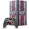Head Case Designs Licenza Ufficiale EA Bioware Mass Effect N7 Logo Stressato Grafiche Pacchetto Console Da Gioco Wrap E Pelle Per Controller Compatibile con Xbox Series X