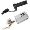 FAUOSWUK Controller per Bicicletta Elettrica 36V 1000W con Kit Impugnatura Acceleratore a Filo Lungo - Protezione Affidabile del Motore e della Batteria per Bici Elettrica - Adatto a Vari Veicoli