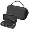 Hosrivae Borsa portaoggetti impermeabile in EVA Odin 3, custodia rigida antiurto con texture in pelle, custodia portatile da viaggio per giocatori, guscio 25 x 13,5 x 6,5 cm, nero
