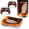 GALSOR Protettivo Per PS5 Skin Disc Edition Anime Console E Controller Vinile Cover Wraps Per PS 5 Version 31823 Senza Bolle E Senza Residui