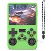 Generico R36S Custodia Protettiva in Silicone per Console di Gioco, Antiurto, Antigraffio, Anticaduta, per console Portatile R36S, Custodia Morbida Portatile. (Verde)