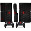 LNMLRBXEXZ Compatibile Con Adesivi Skin Per PS5 Slim Skin Disc Edition & Per Digital Console Controller Vinyl Cover Skins Wraps Scratch Resistant Compatible 43423 Avvolgimento(Disc Version)