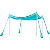 VEVOR Tenda da Spiaggia Parasole Portatile Riparo da Sole Protezione Solare UPF 50+ Capienza ca. 4-7 Persone, Tenda Parasole da Spiaggia con Pali di Supporto, Gite Campeggio Viaggio, Verde