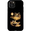 Funny Papillon Lover Gifts Accessories & Custodia per iPhone 11 Pro Papillon Ululando Alla Luna