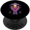 Encounter Secret Earthly Science Fiction Alien Contatto Floreale Cosmico Vita Invisibile Mistero Celeste PopSockets PopGrip Adesivo