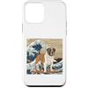 Saint Bernard Puppy Lover PS Custodia per iPhone 12 mini San Bernardo Giapponese Kanagawa Wave Surf Dog Amante
