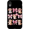 Coquette Bow Aesthetic Puppy Graphic Wom Custodia per iPhone XR Coquette Bow Puppy Cute Dog Ribbon Estetica Dog Lover