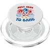 I'm Just Here To Bang Funny 4th July Ame I'm Just Here To Bang Funny Fuochi d'artificio con bandiera americana del 4 luglio PopSockets PopGrip per MagSafe