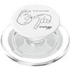 Gen Alpha Slang 67 Six Seven Humor Divertente 67 Insegnante Mani Meme Gen Alpha Slang PopSockets PopGrip per MagSafe