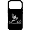 Jimbeels Custodia per iPhone 17 Pro Pigolante arte lineare Ornitologo