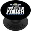 Triathlete Family Matching Race Day Crew Supporto per triathlon Crew Swim Bike Run Race Day PopSockets PopGrip Adesivo