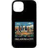 Oklahoma City Travel Art Studio Custodia per iPhone 13 Oklahoma, skyline città, retro, vendemmia, arte, design