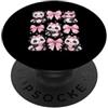 Coquette Bow Aesthetic Panda Graphic Wom Simpatico panda Coquette Bow Ribbon estetica Panda amante PopSockets PopGrip Adesivo