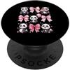 Coquette Bow Aesthetic Panda Graphic Wom Simpatico panda Coquette Bow Ribbon estetica Panda amante PopSockets PopGrip Adesivo
