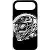 T-Shirts de Lacrosse su prato Custodia per iPhone Air Schizzo del casco da lacrosse American Sport