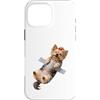 Duct Tape Dog Vibes Custodia per iPhone 16 Pro Max Funny Yorkshire Terrier Dog Duct Tape Meme Graphic Novelty
