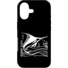 Jimbeels Custodia per iPhone 17 Pesce Vela arte lineare Aquarianer