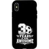 Awesome Soccer Football Birthday Party A Custodia per iPhone X/XS 3 ° compleanno ragazzo calcio 3 anni di essere fantastico calcio