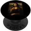 British Food Sausage Roll Funny Mona Lis British Food Salsiccia Rotolo Divertente Mona Lisa Parodia PopSockets PopGrip Adesivo