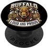 USA Vacations Holiday Souvenir Memories Buffalo Allevato PopSockets PopGrip Adesivo