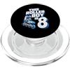 Roller Birthday Apparel Roller Boy, pattinatore a rotelle per 8° compleanno, per festa di 8 anni PopSockets PopGrip per MagSafe