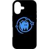 Y2K 90s Cat Tomcat Kitten for Women Men Custodia per iPhone 17 90s Y2K Scary Cat Kitten Tomcat è spaventato sotto la coda stellata