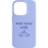 Wee Woo Wee Woo Apparel Custodia per iPhone 14 Pro Wee Woo Moglie Polizia Coniuge Carino Minimalista Estetica