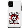 F4NT4STIC SPORTS COLLECTION Custodia per iPhone 11 Football Collection Soccer Heartbeat
