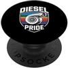Rolling Coal Gifts for Men and Women Carbone diesel diesel del rotolo di Turbo di U.S.A. del camion diesel di rotolamento PopSockets PopGrip Adesivo