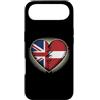 Souvenirs British Lover Gifts Custodia per iPhone Air Half Danish British Roots UK Denmark United Kingdom