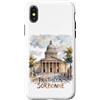 Utopia Sport Paris France Shop Custodia per iPhone X/XS Panthéon Sorbonne Parigi Francia Acquerello